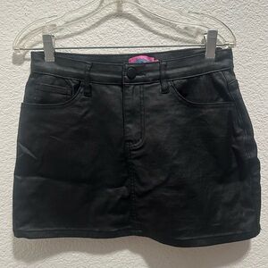 Edikted faux leather mini skirt M